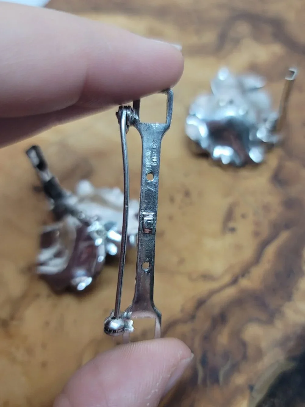 Vintage Pyrite, Pearl & Sterling Duet